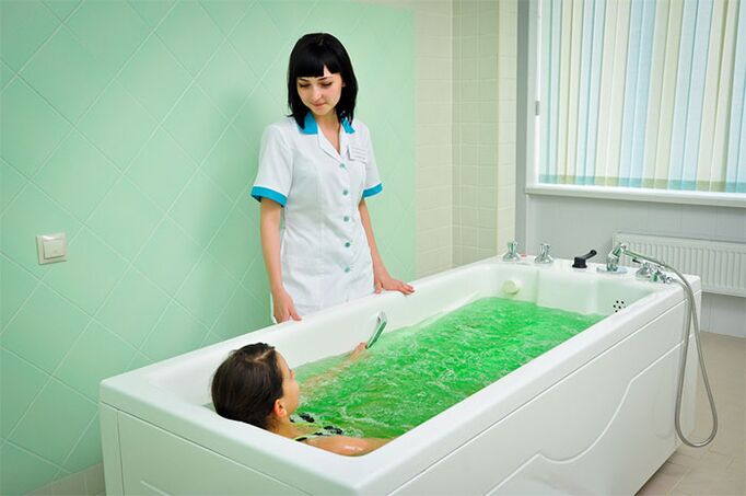 Therapeutic bath is an effective procedure in the treatment of joint diseases